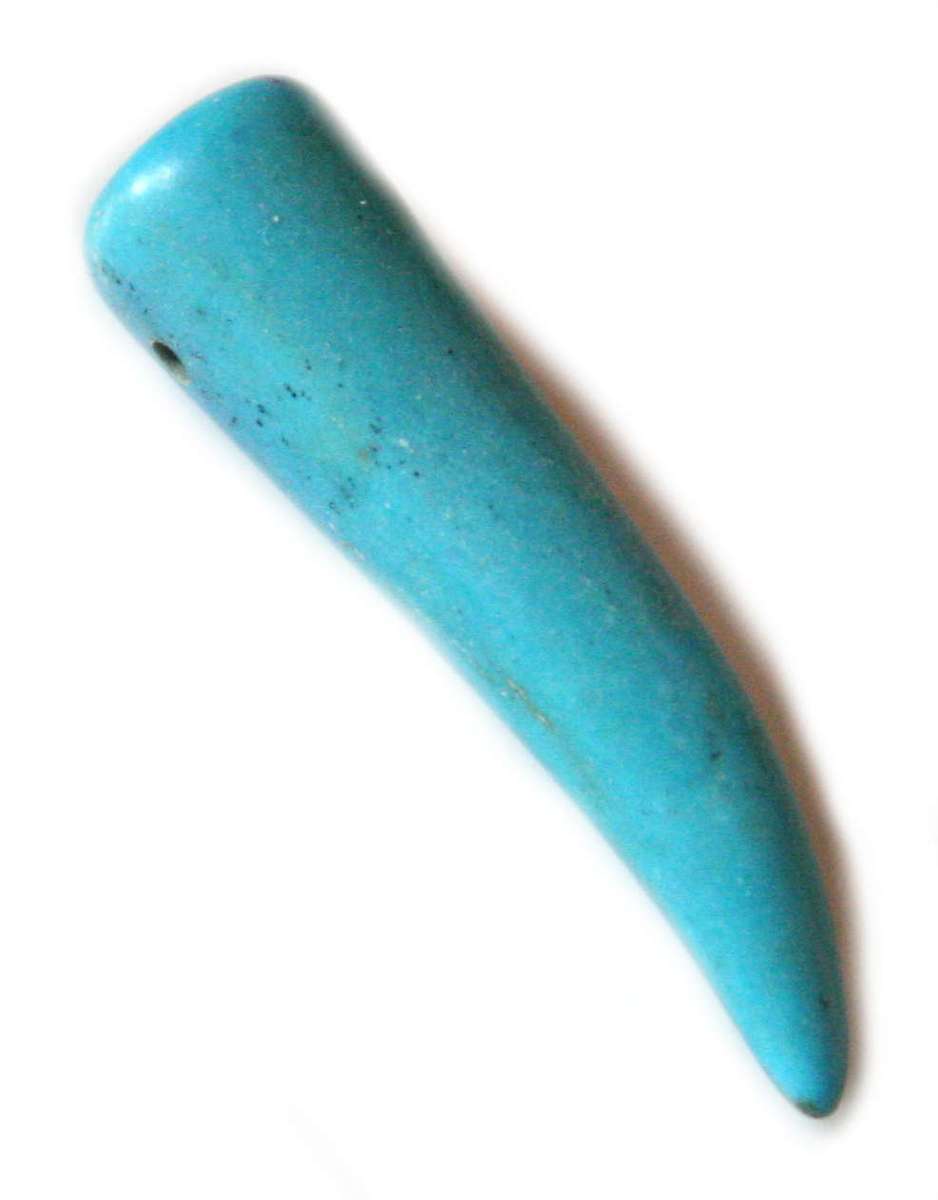 Howlite Tusk 30mm. Assorted colors