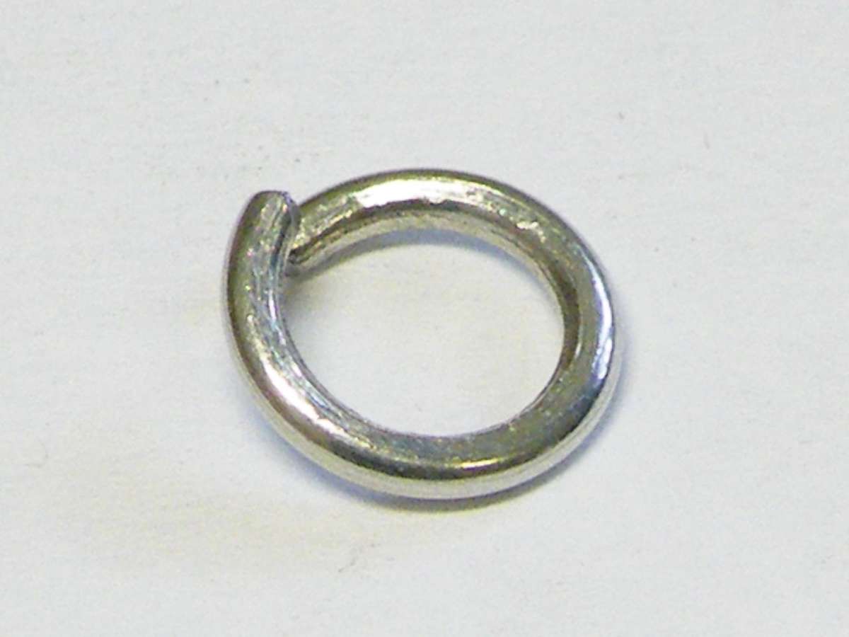 50x Jumpring in aluminium, 9x1.2mm