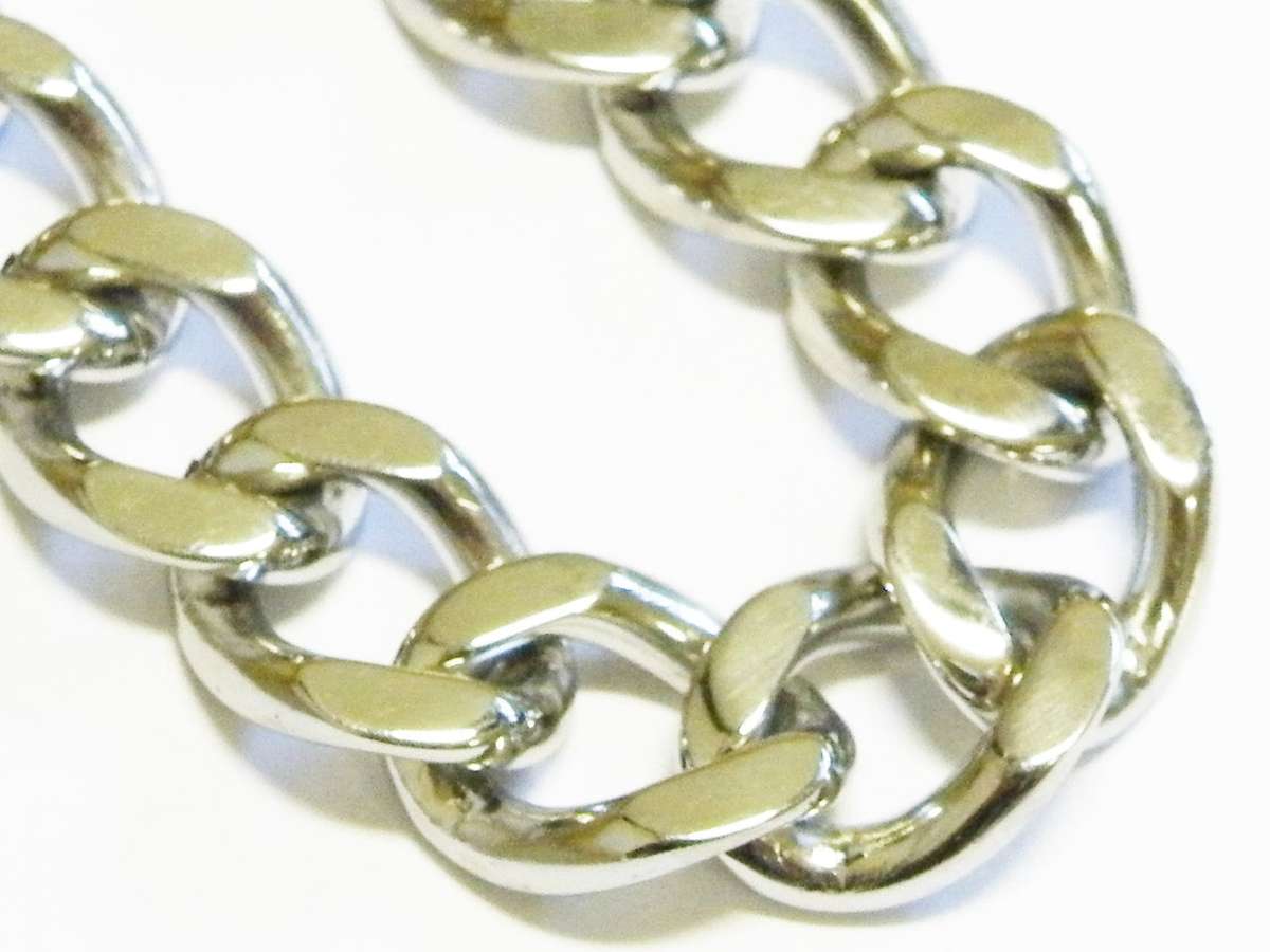 Stainless steel chain, curb, 6x9mm, 1 meter