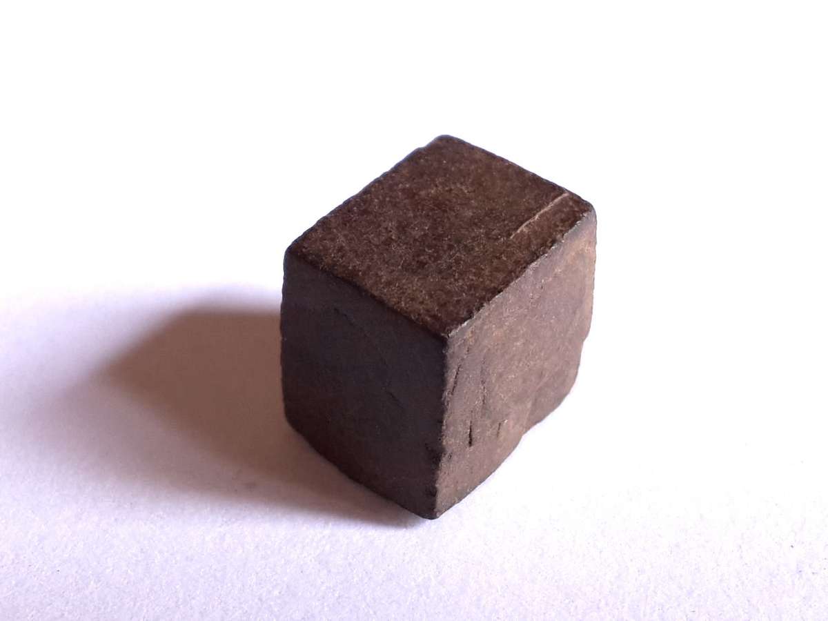 Devils dice limonite after pyrite 1-2cm