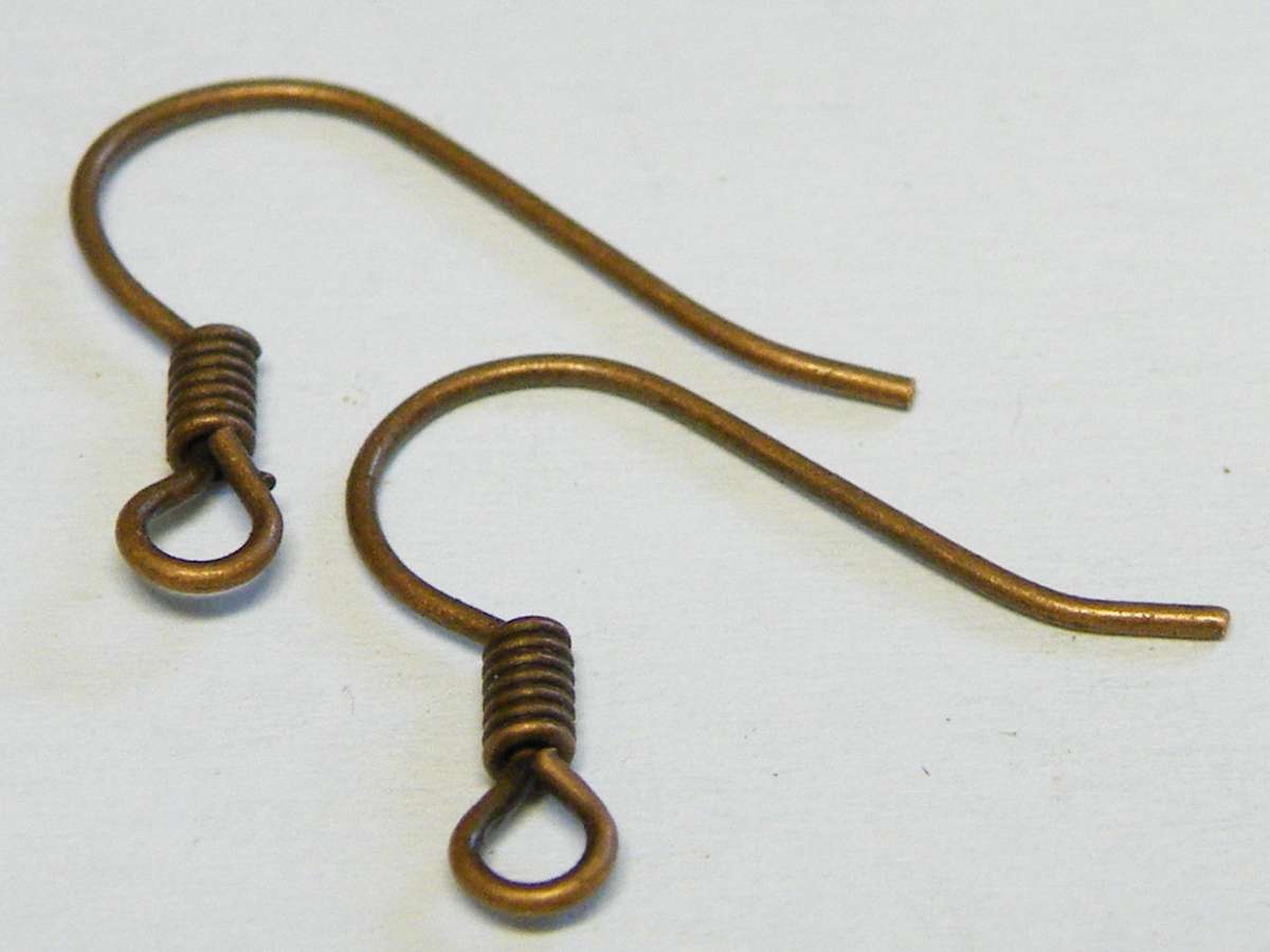 10 x Copper colored Shepherd hooks pair 15mm