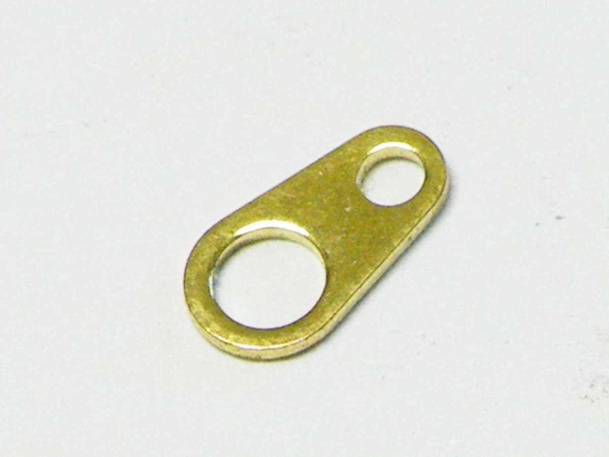 20x Blank antique Hallmark tag in old gold 6.5mm