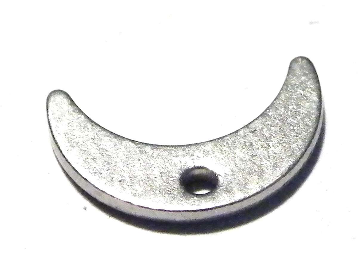 Crecent moon charm in stainless steel 11mm