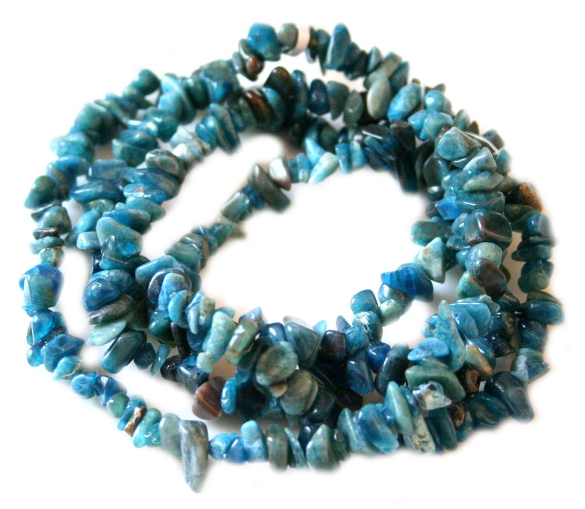 Apatite chip string, 80cm - Silver Hills 0.01kg