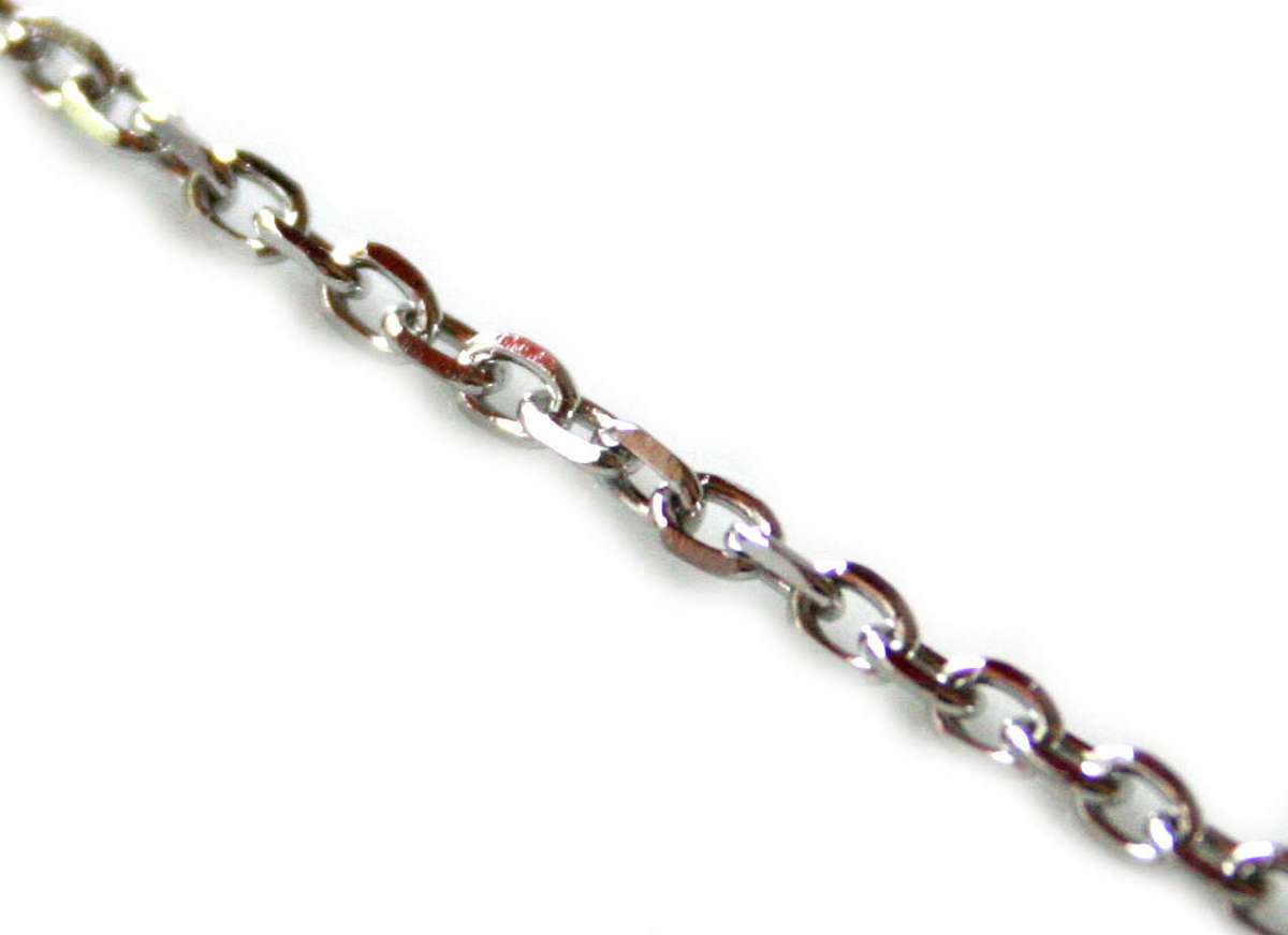 Stainless steel chain, oval, 2x3mm, 1 meter