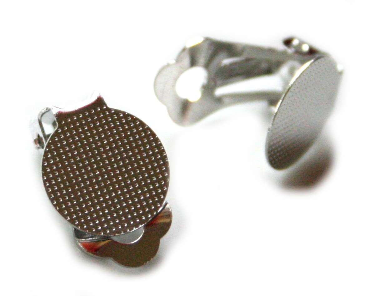 Nickel free DIY clip-on earring pair, 20mm