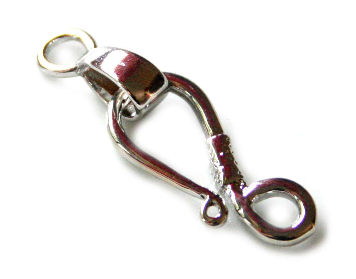 Nickel free S-hook clasp, 24mm - Silver Hills 0.01kg