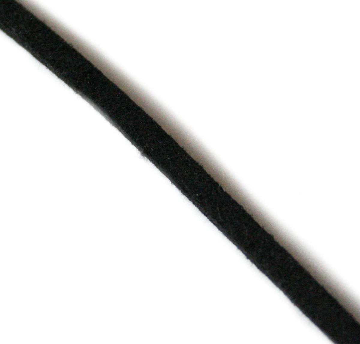 Black felt string 3mm, 1 meter - Silver Hills 0.01kg