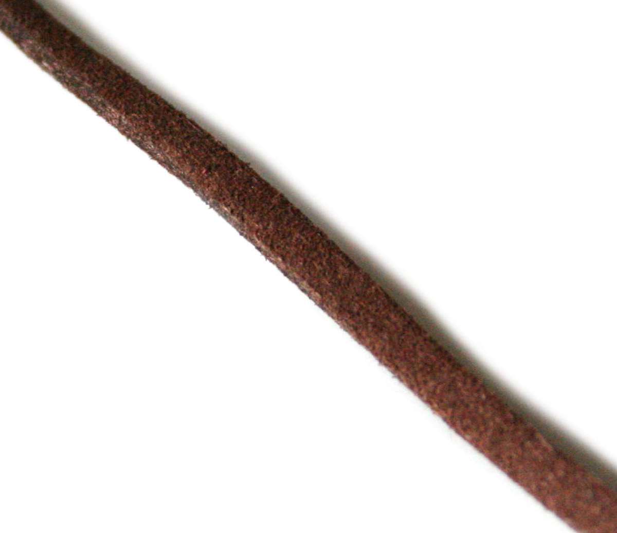 Dark brown felt string 3mm, 1 meter - Silver Hills 0.01kg