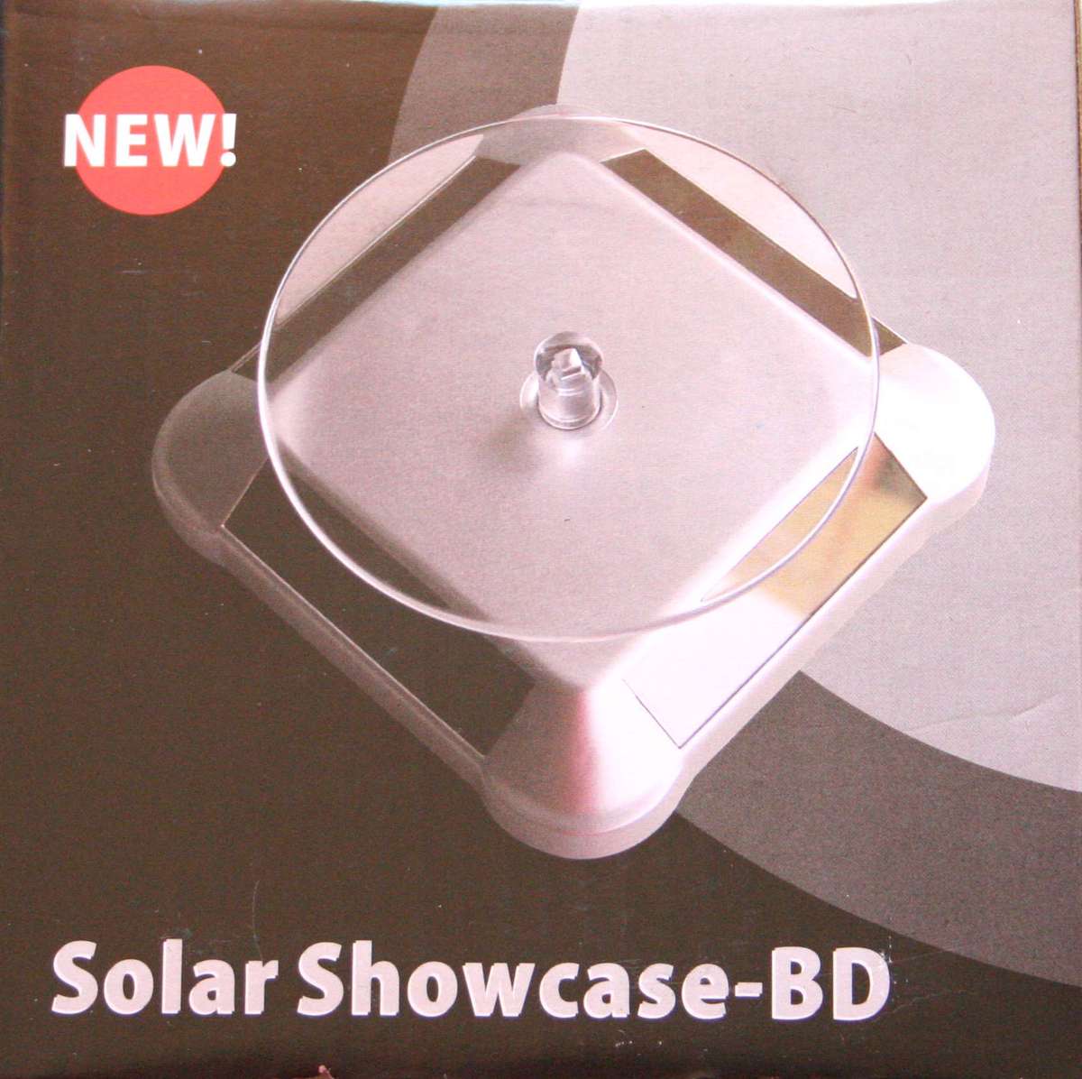 Solar powered, rotating display stand, 110x110x50mm - Silver Hills 0.12kg