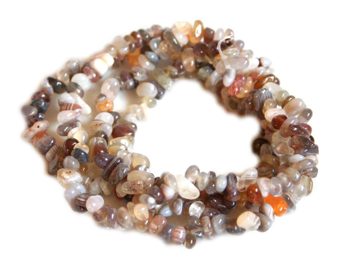 Botswana Agate chip string, 80cm