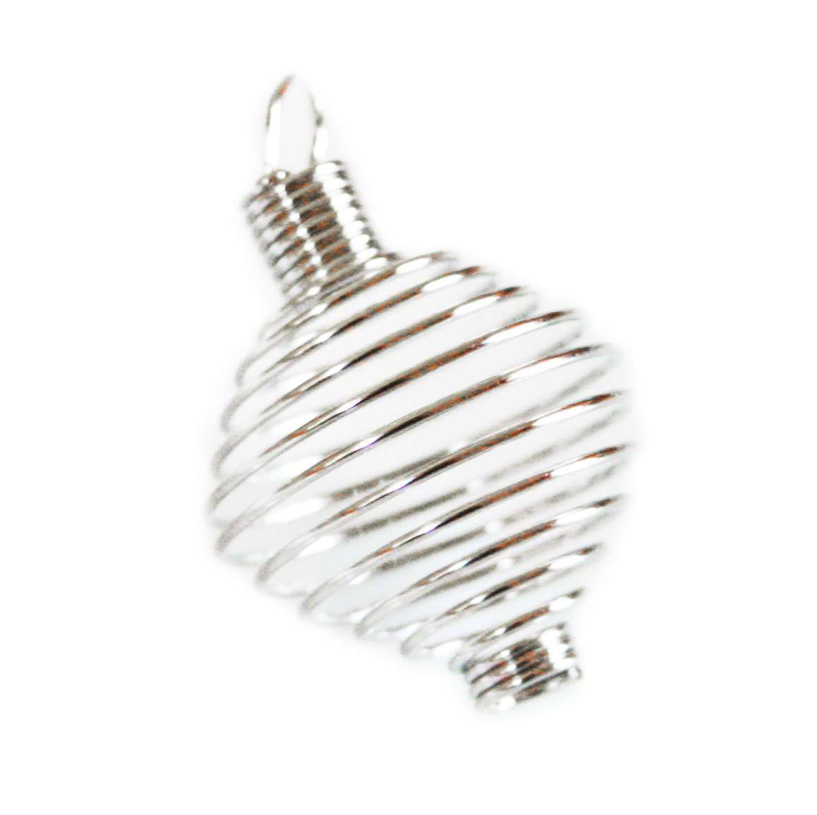 2 x Nickel free cage pendant, 25mm cage - Silver Hills 0.01kg