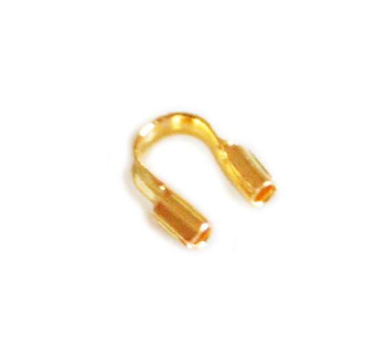 20 x Nickel free cable thimble, gold, 5mm