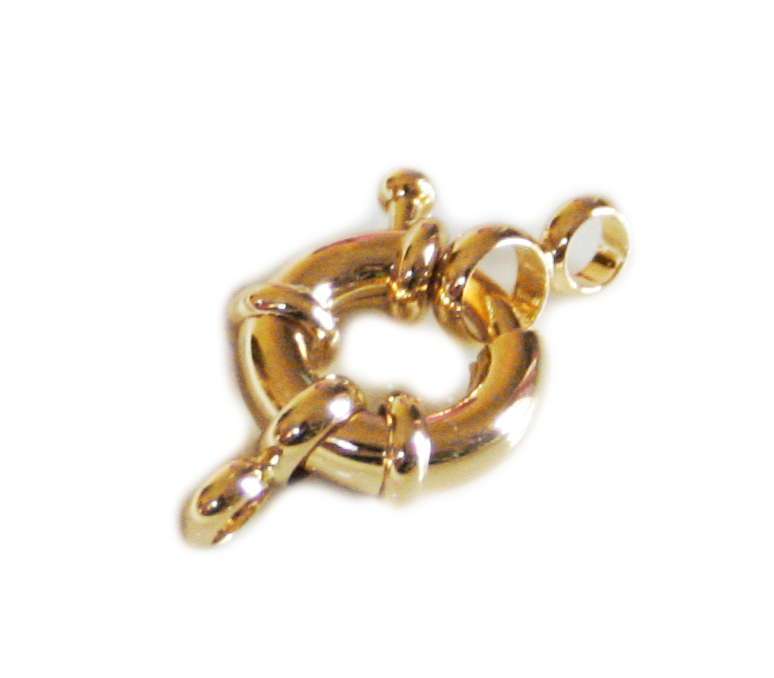 Nickel free signoretti clasp, gold colored, 22mm