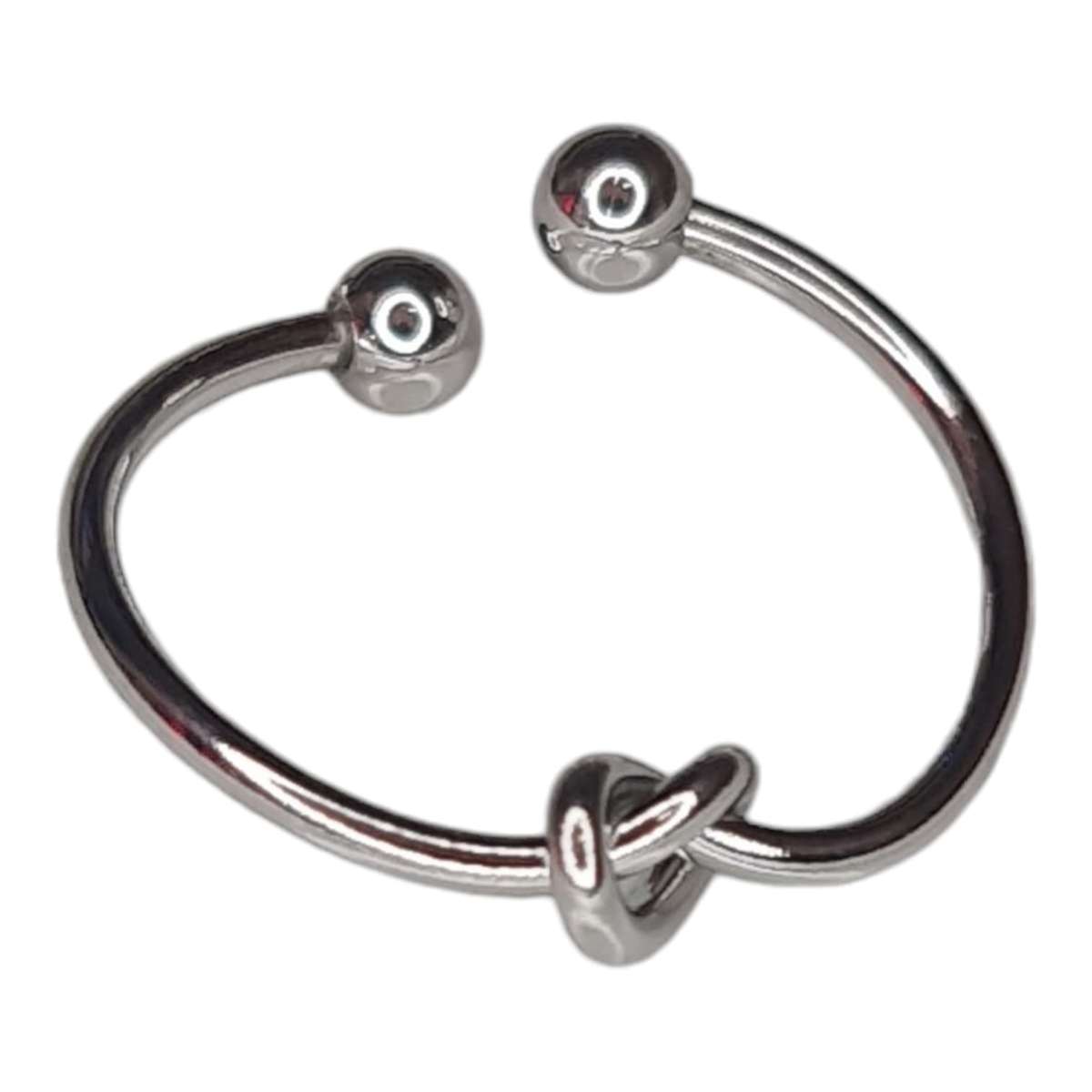 Stainless steel knot ring, adjustable