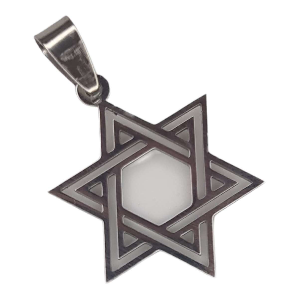 David Star pendant, Stainless Steel, 36mm incl. bail