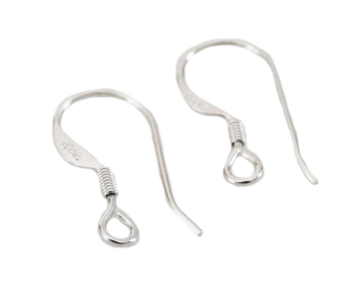 Shepherd hook pair in 925 silver, 18mm