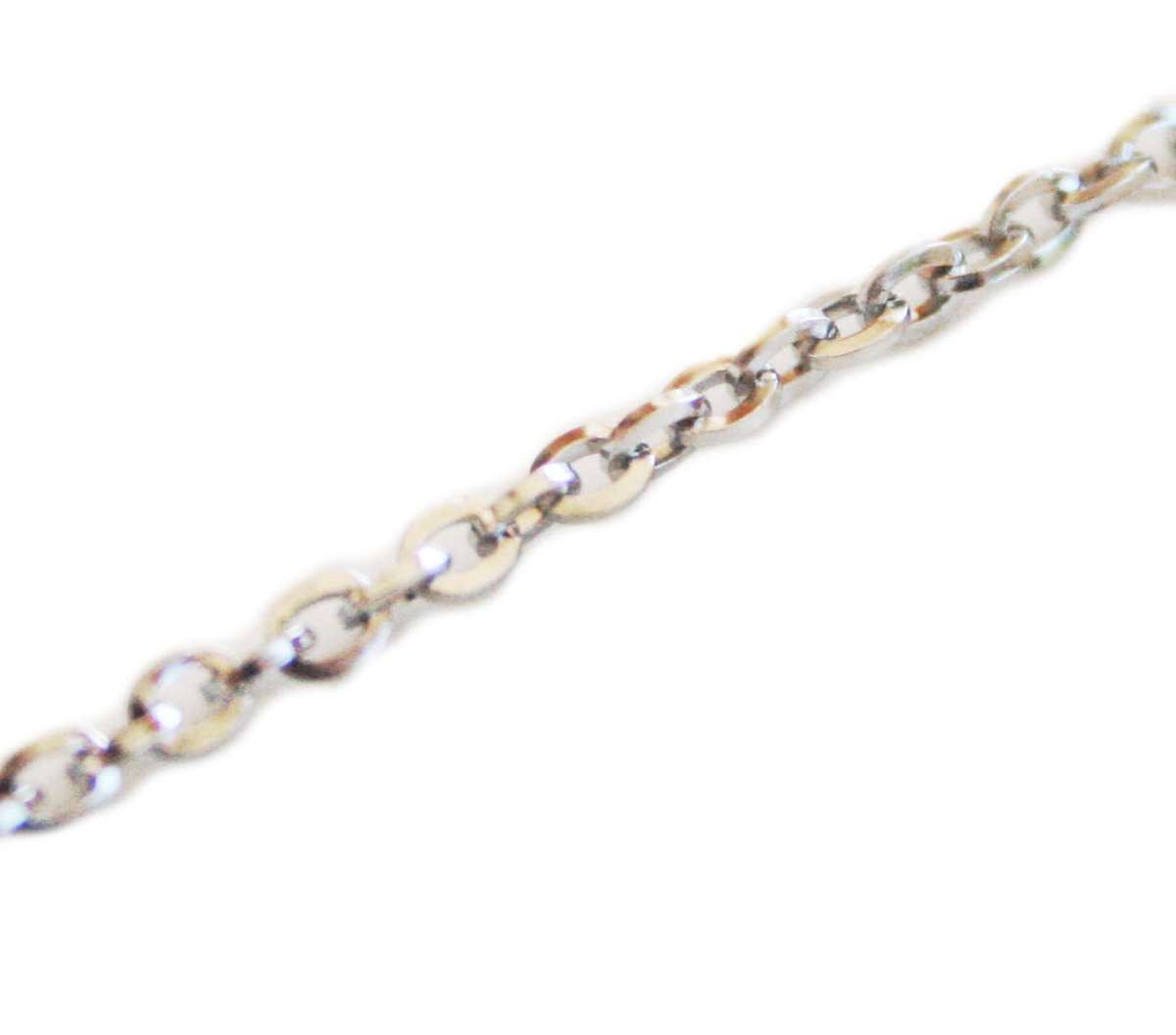 Stainless steel chain w lobster clasp, 2mm, 50cm