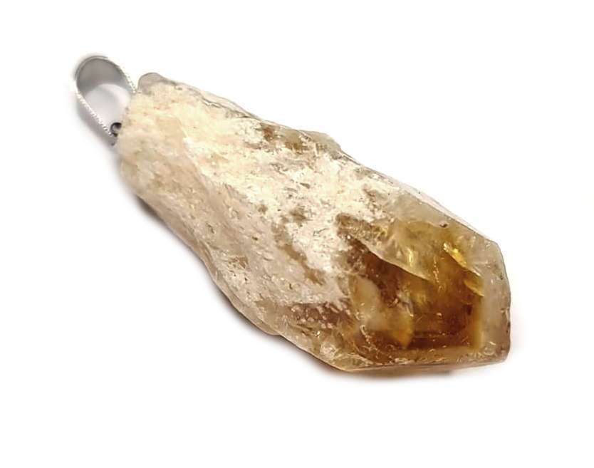 Natural rough Citrine pendant, 45-50mm