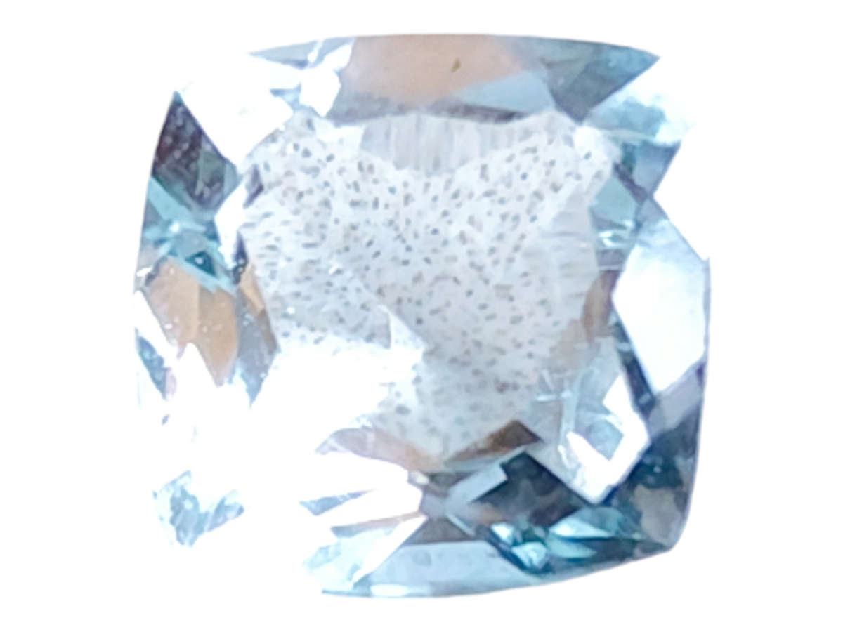 Aquamarine, cushion cut, 1.415ct, 7.5m
