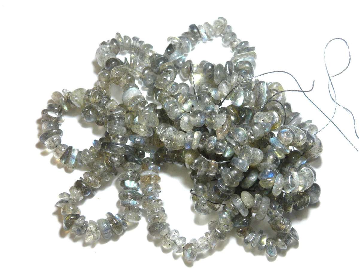 Labradorite chip string, A grade, 80cm