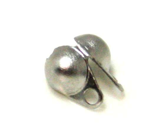 10 x Stainless Steel bead tip, 4x6mm.