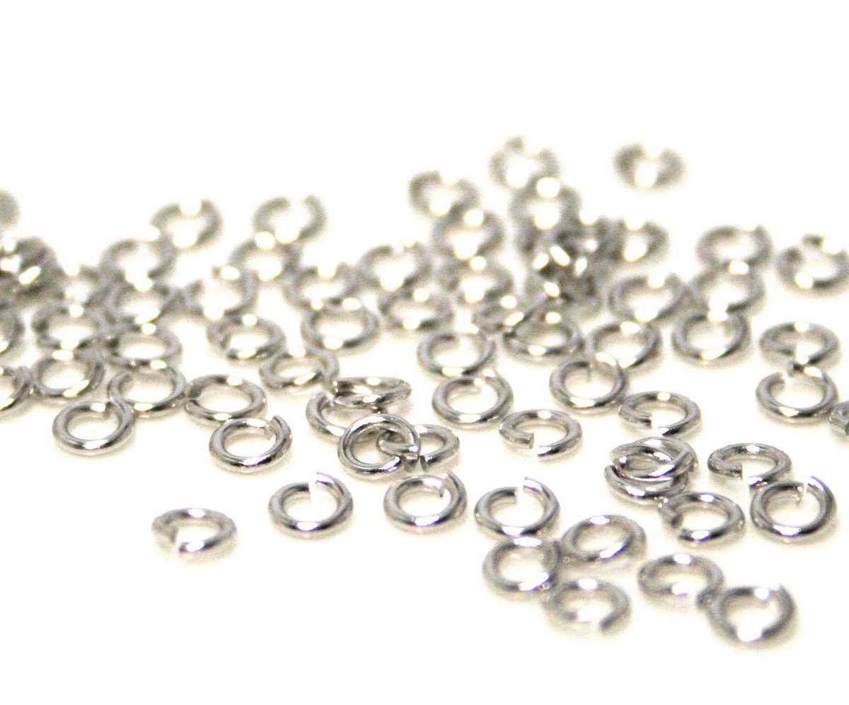100 x Nickel free jumpring, 0.8x4mm