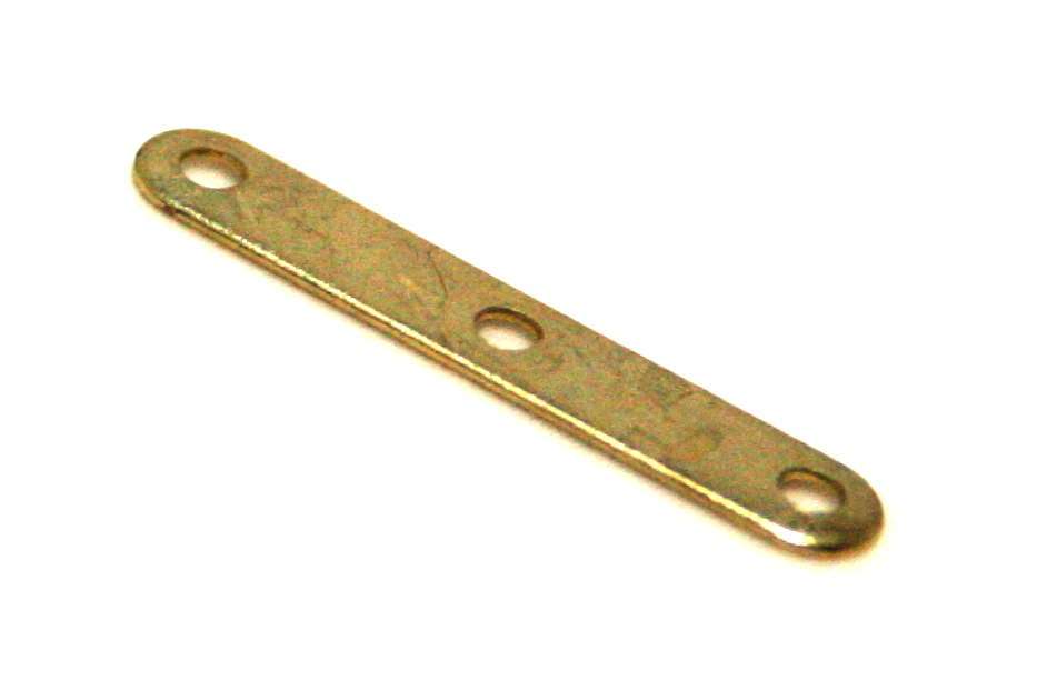 20 x Spacer, 3 row, light gold, 20mm