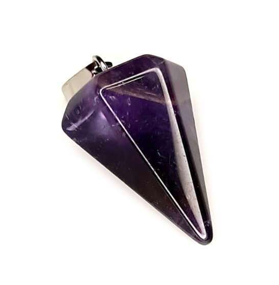 Amethyst pendulum point, 34mm incl. bail