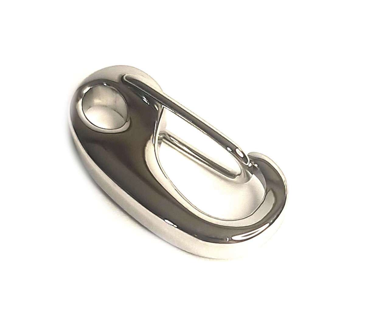 Clasp w clip, stainless steel, 20mm