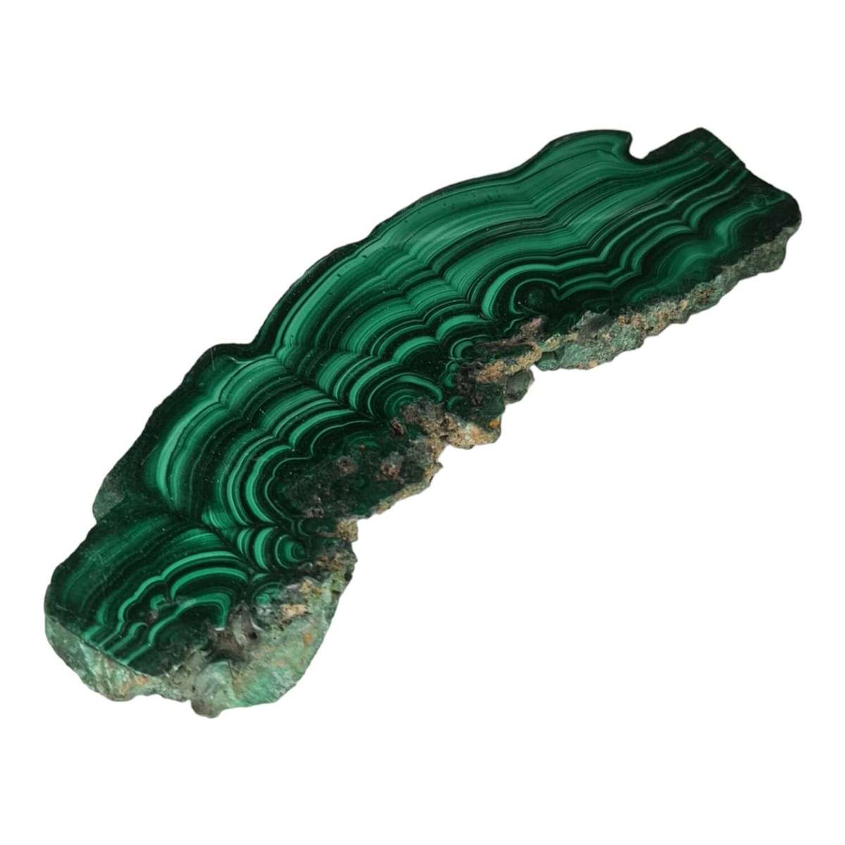 Malachite slab, polished, 40x135mm