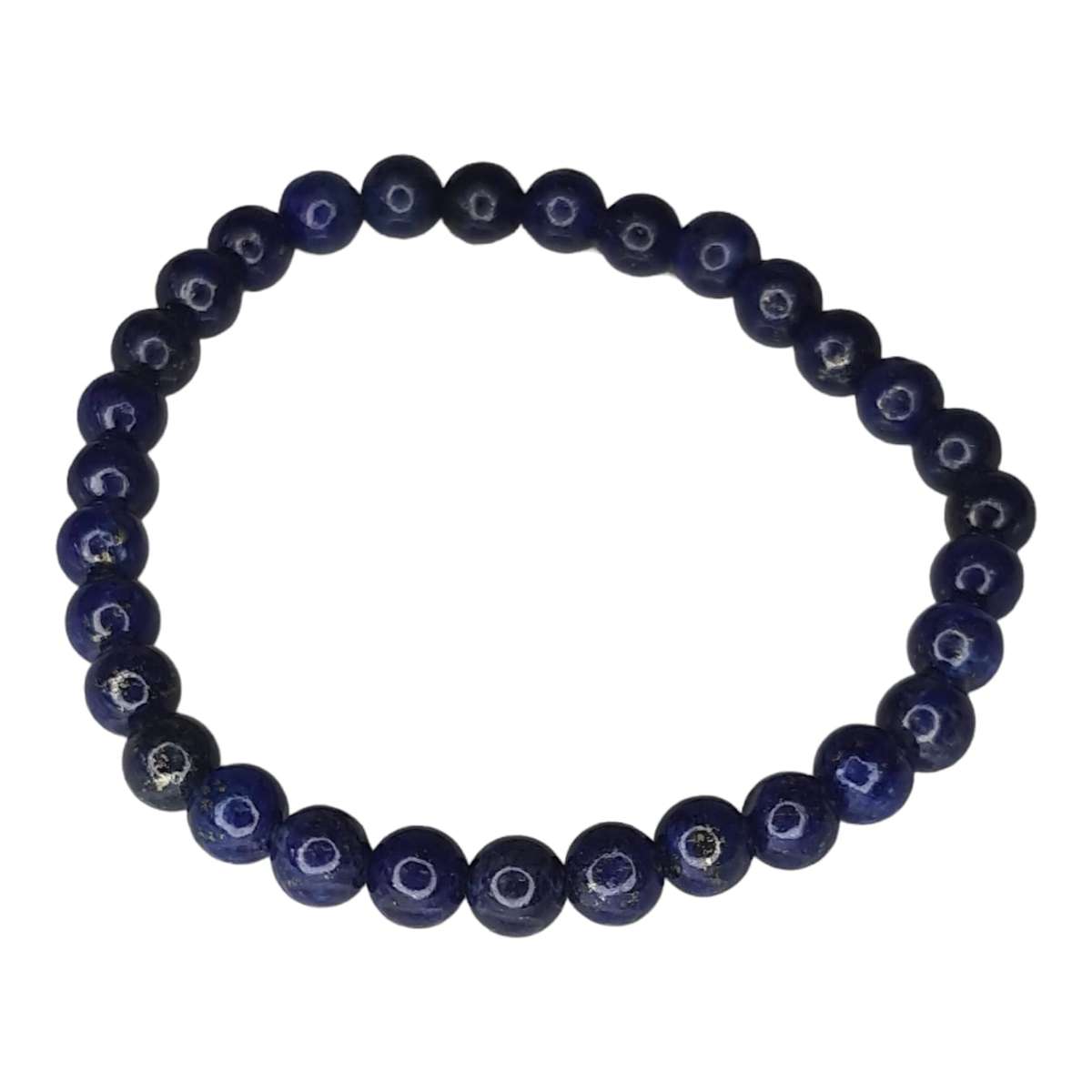 Lapis Lazuli bead bracelet, 6mm, stretchcord