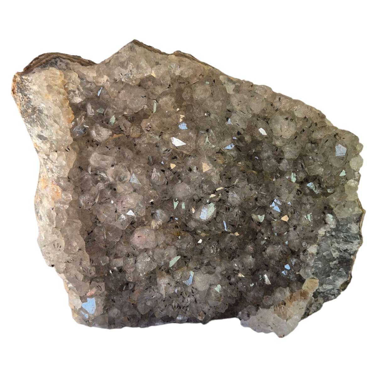 Geothite included Quartz, Mozambique, 19x20x7cm