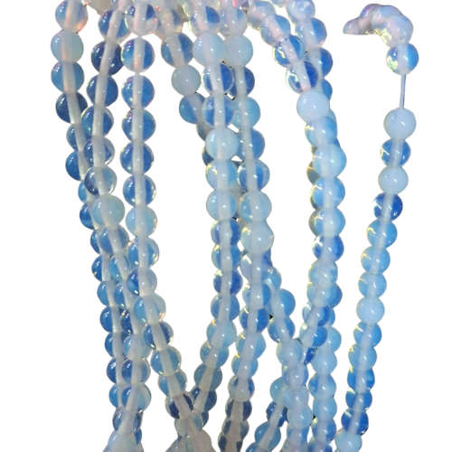 Opalite Bead String, round, 4-5mm, 40cm