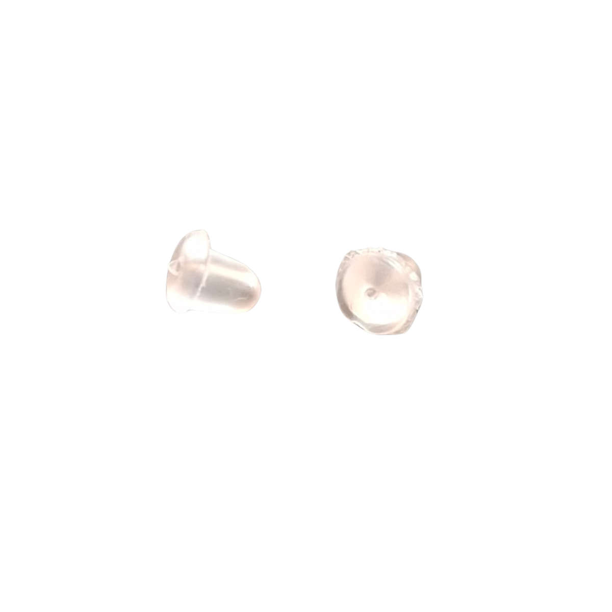 20 Pairs Silicon earring backings, 4mm x 4mm