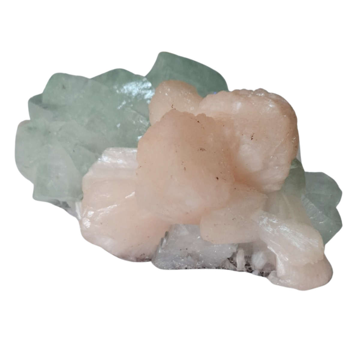 Apophylite with Stilbite, India (5.4 x 13 x 8.5cm)