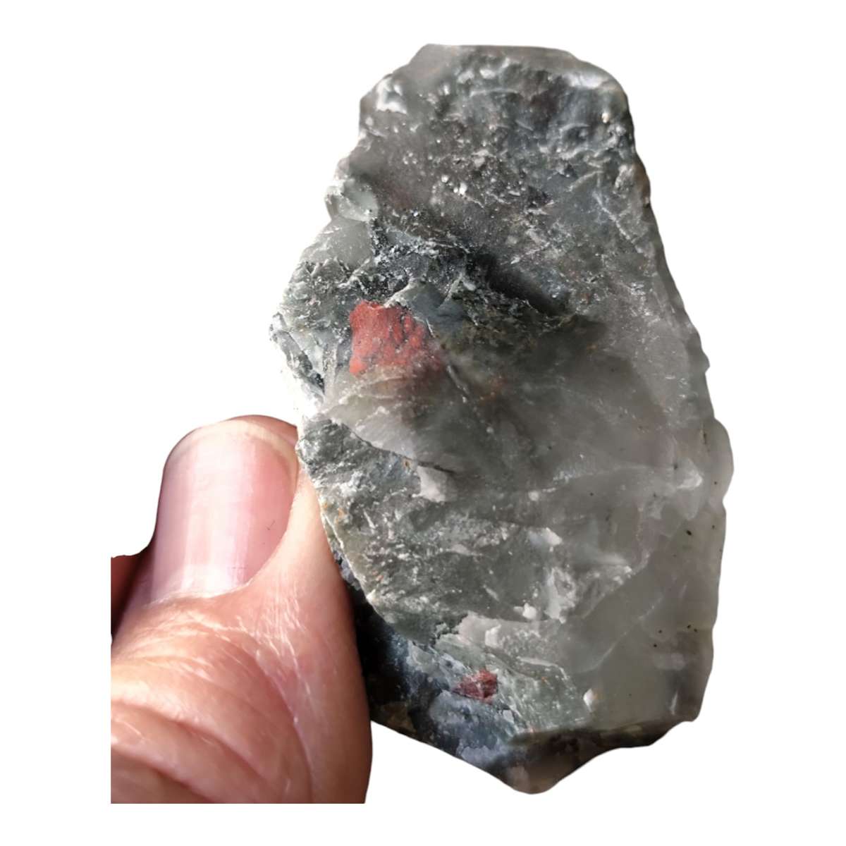 Rough Swazi Blood Stone. Aprox 4-5cm