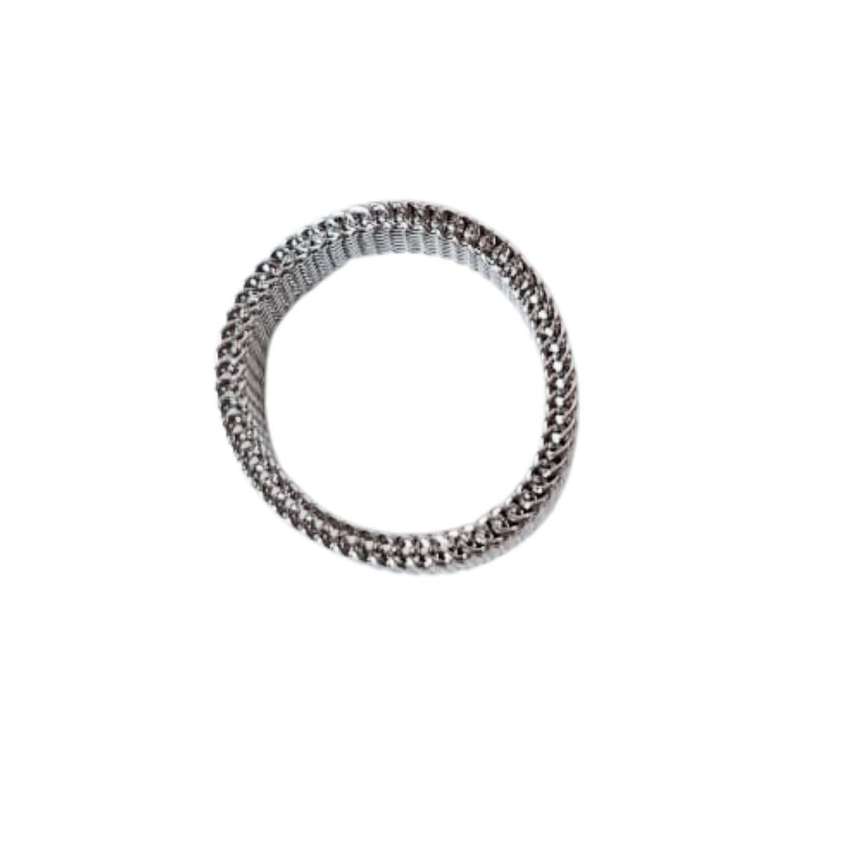 6mm Mesh stainless steel ring, 17mm