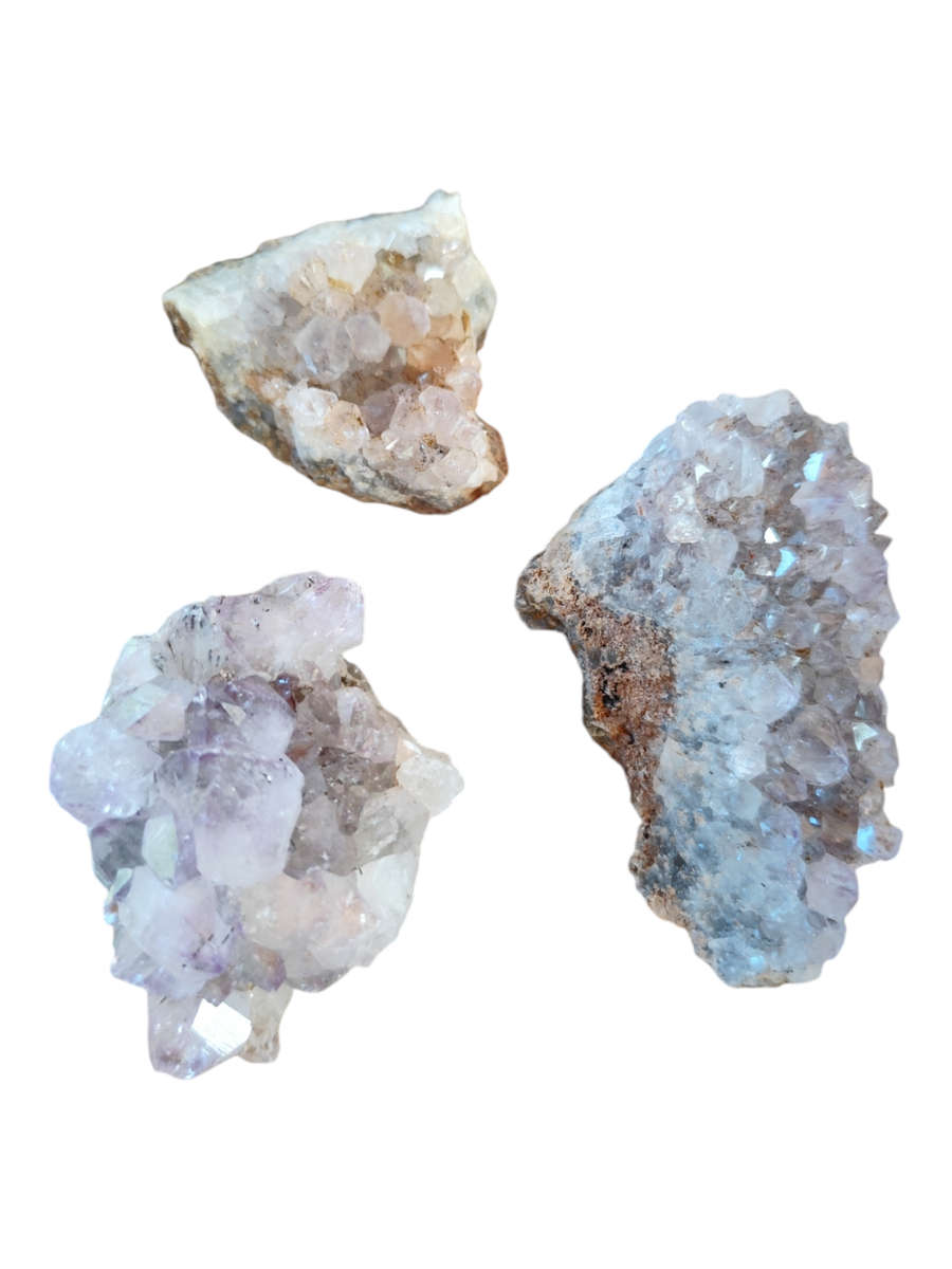 Quartz from Mozambique, small drusy plates 4 to 8 cm