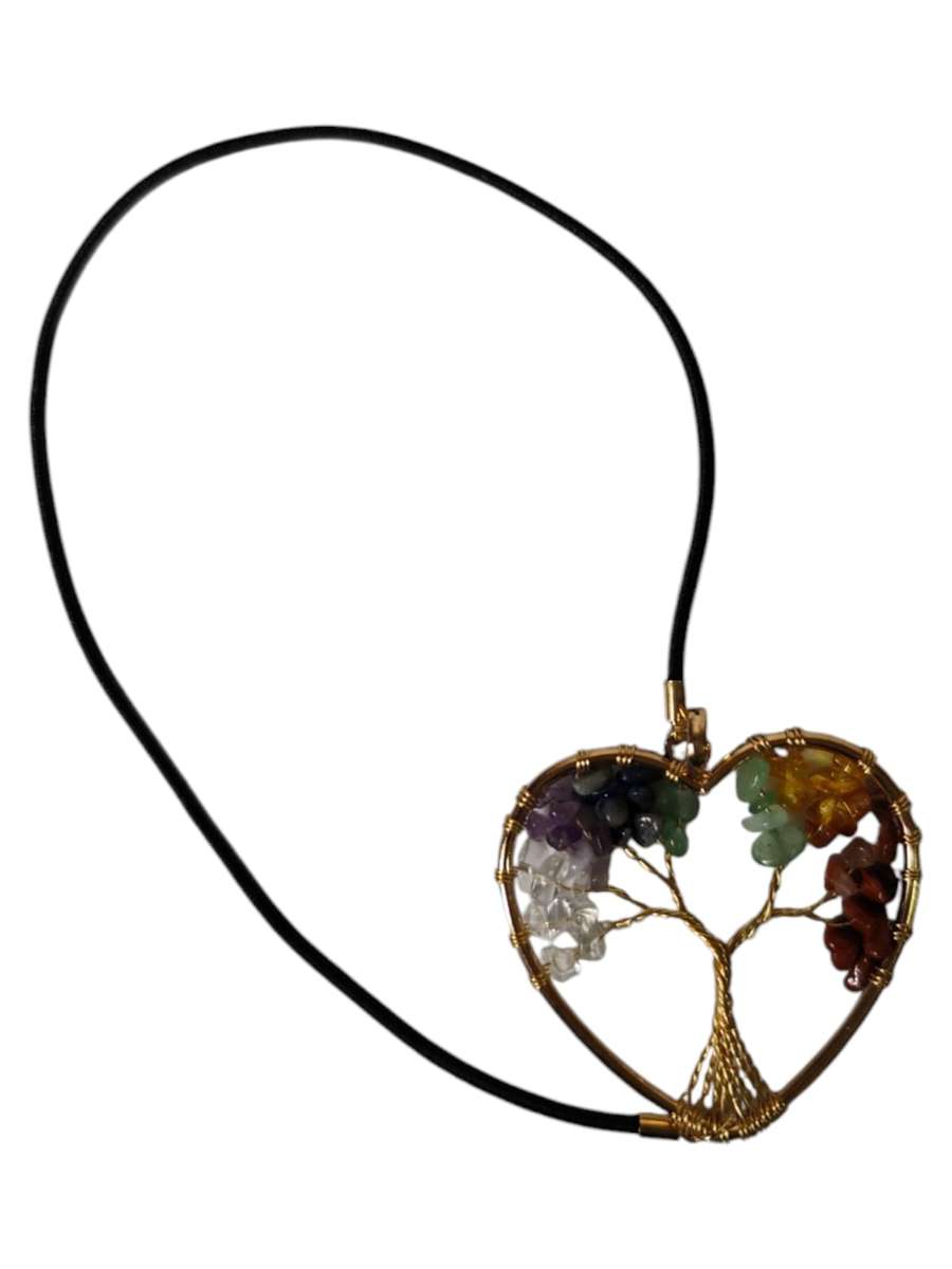 Heart Tree of life chakra bookmark, elastic