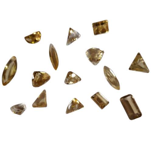 Assorted Citrine cut stones, Assorted cut, 1-3ct