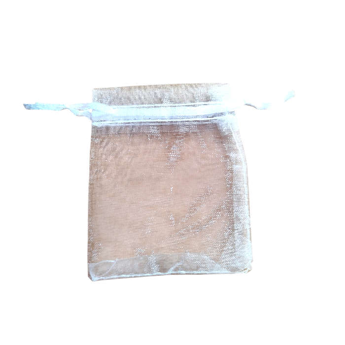 White Organza bag 7x9cm