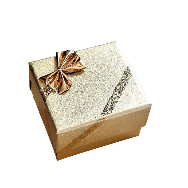 Gold Jewellery box 5x5cm