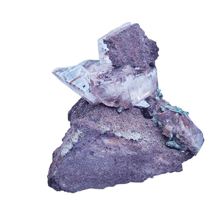 Calcite on matrix, Onganja Mine  2.7cm