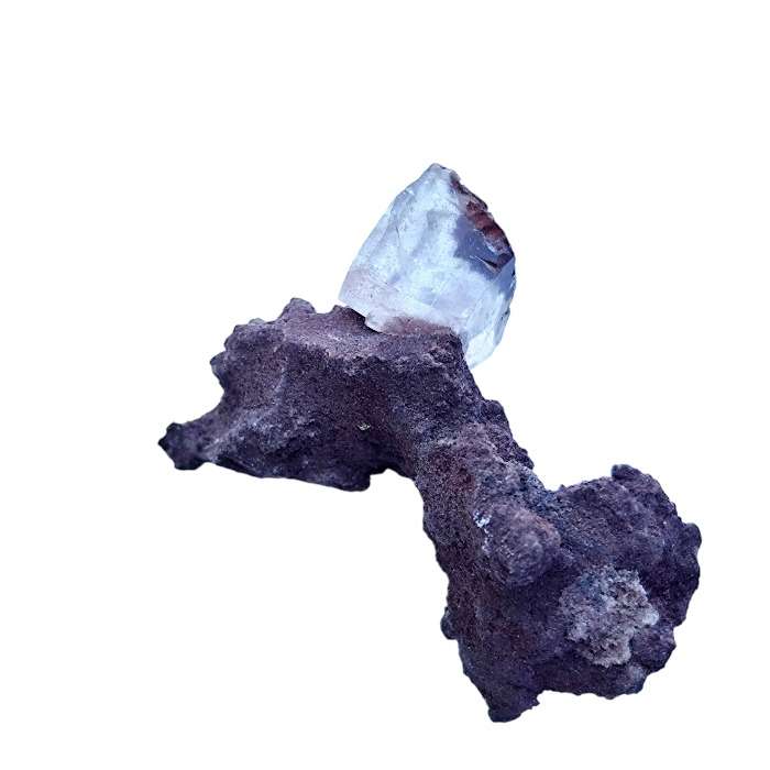 Calcite on matrix, Onganja Mine  2.3cm