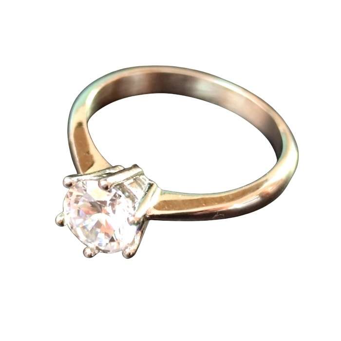 Stainless Steel Solitaire ring in sizes 7, 8 and 9.