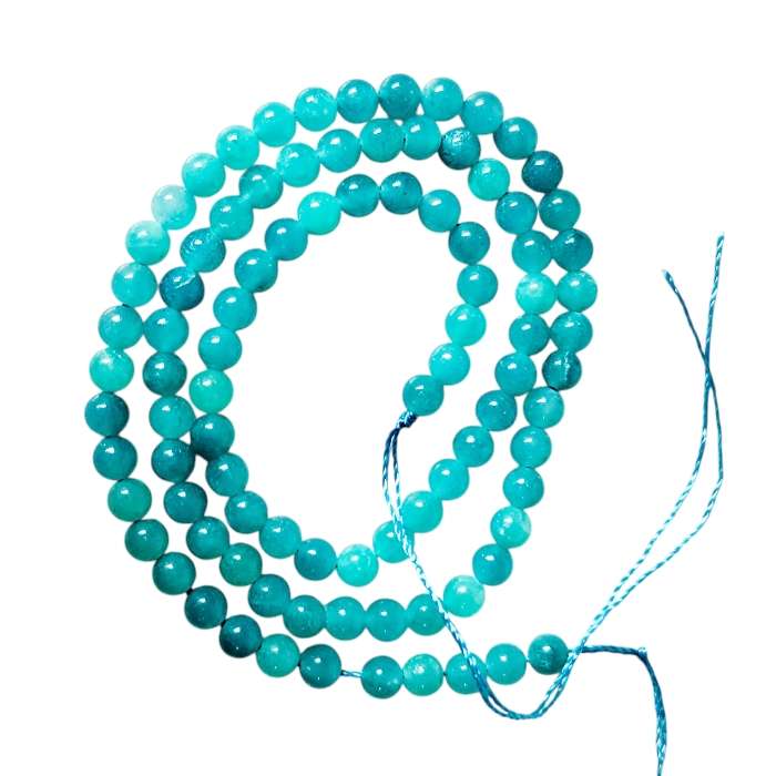 Amazonite bead string, 4.5mm, round, 39cm