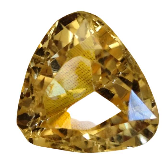 Open Trillion cut, 7.5ct Citrine