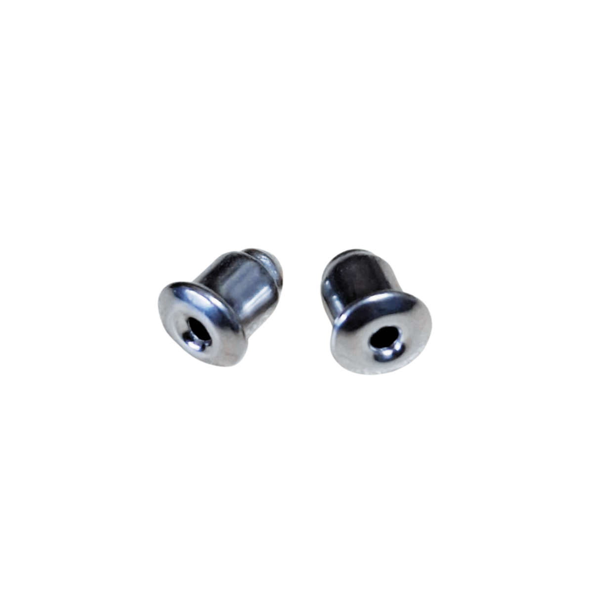 5x Pairs Bullet clutch earring backings, Stainless steel