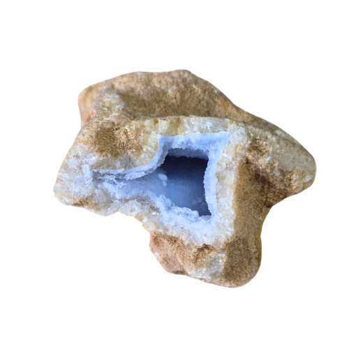 Blue lace agate geode, Malawi, 5.7 x 4.4 x 4.5cm
